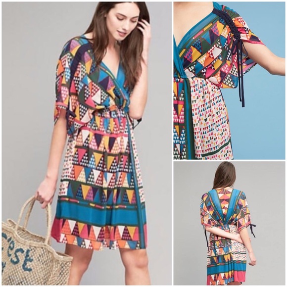 Anthropologie Dresses & Skirts - Anthropologie Multicolor Geometric Mini Dress